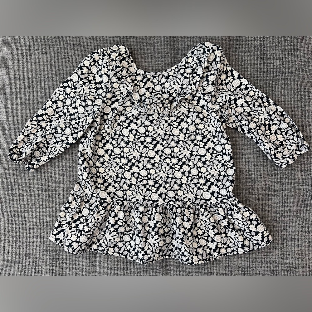 As New babyGap Black Ruffle Dress RRP $39.99 Sz 12-18 M